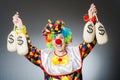 The funny clown in comical concept Royalty Free Stock Photo