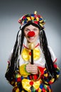 The funny clown in comical concept Royalty Free Stock Photo