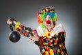 The funny clown in comical concept Royalty Free Stock Photo
