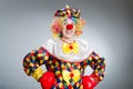 The funny clown in comical concept Royalty Free Stock Photo