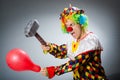 The funny clown in comical concept Royalty Free Stock Photo