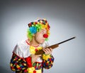 The funny clown in comical concept Royalty Free Stock Photo