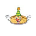 Funny Clown crumpets cartoon character mascot design