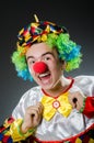 Funny clown in humor Royalty Free Stock Photo