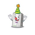 Funny Clown power bank cartoon character mascot design