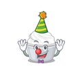 Funny Clown sour cream cartoon character mascot design