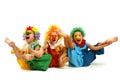 Funny clowns Royalty Free Stock Photo