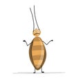 Funny cockroach for your design