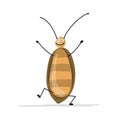 Funny cockroach for your design