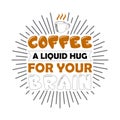 Funny Coffee Quote and Saying. 100 vector best for graphic Royalty Free Stock Photo