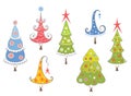 Funny collection of Christmas trees