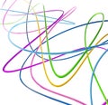 Funny colored wires Royalty Free Stock Photo