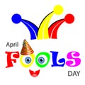 Funny colorful composition for april fools day