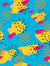 Funny Colorful Irregular Spots Print for Fabric, Textile, Wrapping Paper. Royalty Free Stock Photo