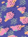 Funny Colorful Irregular Spots Print for Fabric, Textile, Wrapping Paper. Royalty Free Stock Photo