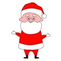 Funny and comical Santa Claus.