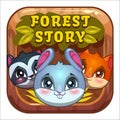 Funny cool app store game icon