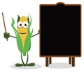 Funny Corn and a Blackboard