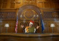 Funny Court Jester, Judge, Law, Courtroom Royalty Free Stock Photo