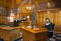 Funny Courtroom, Nun, Judge, Lawyer Royalty Free Stock Photo