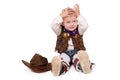 funny cowboy Royalty Free Stock Photo