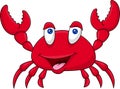 Funny crab cartoon