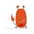 Funny crab, sketch for your design