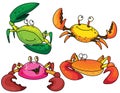 Funny crabs