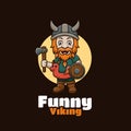 Funny Creative Viking Mascot