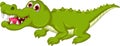 Funny crocodile cartoon