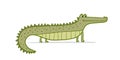 Funny Crocodile Character. Childish Style. Sketch for your design Royalty Free Stock Photo