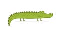 Funny Crocodile Character. Childish Style. Sketch for your design Royalty Free Stock Photo