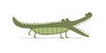 Funny Crocodile Character. Childish Style. Sketch for your design