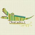 Funny crocodile