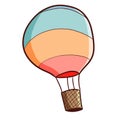 Funny and cute air balloon flying