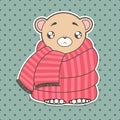 Funny cute bear Royalty Free Stock Photo