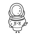 Funny cute happy toilet characters bundle set. Vector kawaii line cartoon style illustration. Cute toilet mascot