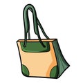 Funny and cute peach green woman bag