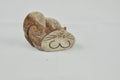 Funny decorative stone cat Royalty Free Stock Photo