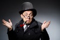 Funny detective with pipe Royalty Free Stock Photo