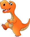 Funny Dinosaur cartoon Royalty Free Stock Photo