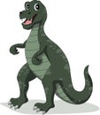 Funny dinosaur cartoon Royalty Free Stock Photo