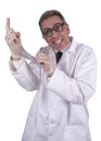 Funny Doctor Prostate Exam Humor, Isolated Royalty Free Stock Photo