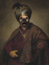 Funny Dog, Rembrandt Spoof, Oil Painting