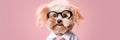 Funny Dog Wearing A Quirky Scientists Lab Coat And Glasses Funny Dog, Scientist Lab Coat, Quirky Gla