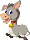 Funny donkey cartoon sitting Royalty Free Stock Photo