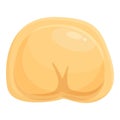 Funny dumpling icon cartoon vector. Chinese food Royalty Free Stock Photo