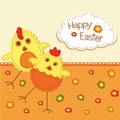 Funny Easter background Royalty Free Stock Photo