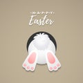 Easter bunny body parts. Vector art. Royalty Free Stock Photo