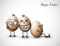 Funny easter eggs Royalty Free Stock Photo